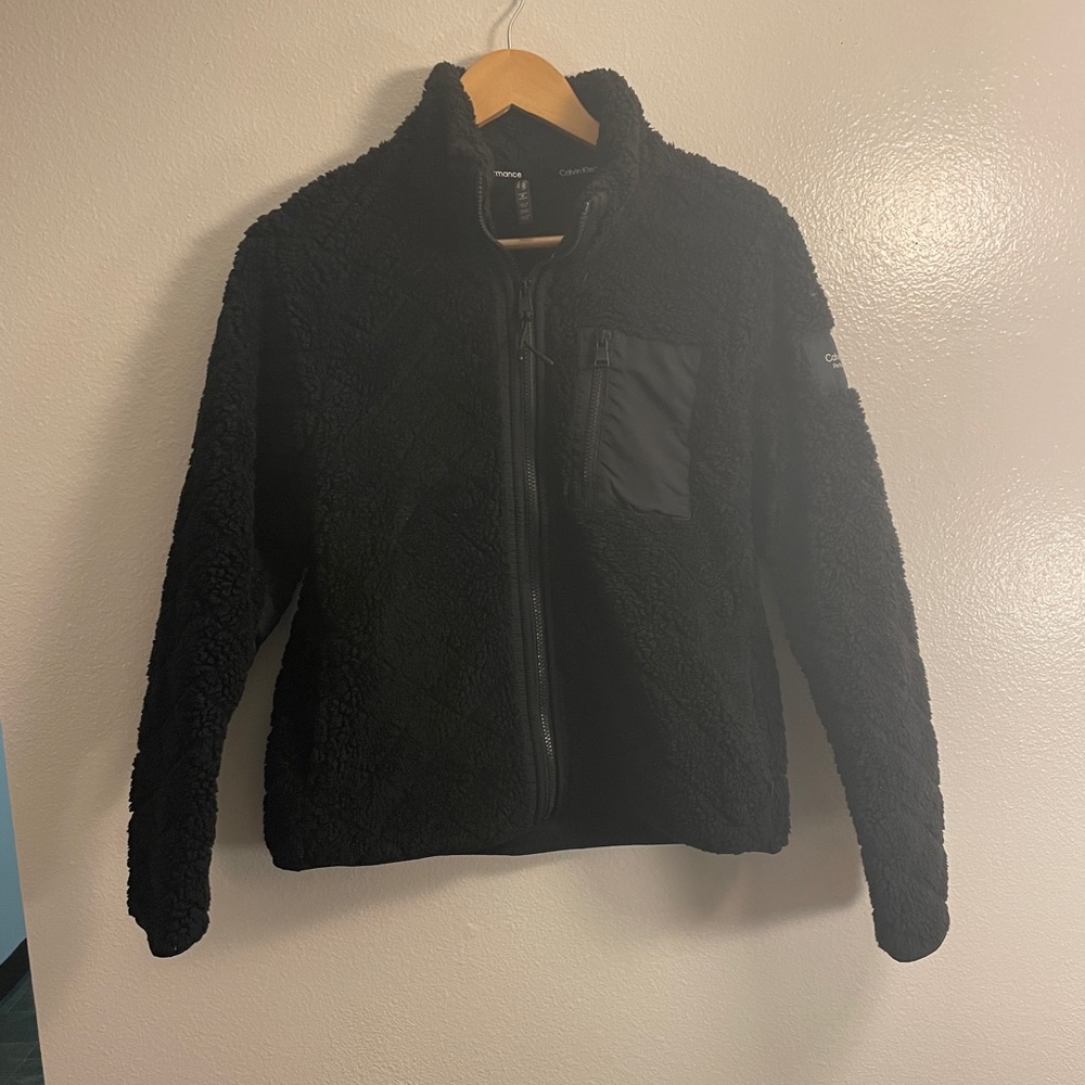 Calvin Klein Fleece Full Zip Jacket Size Medium